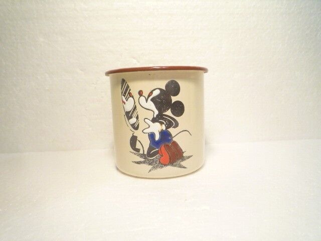 Great   Vintage   Mickey  Mouse  Enameled  Mug