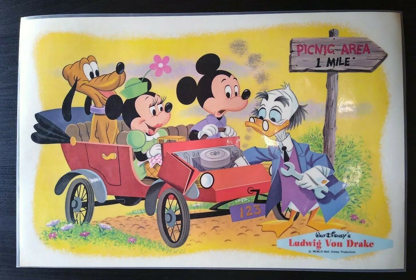 1960's Walt Disney’s Ludwig Von Drake Placemat