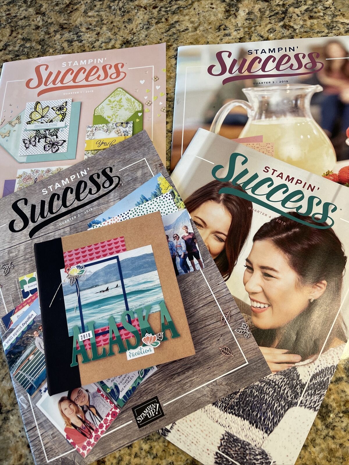 Complete Lot Of 4 Quarterly Stamping Up! Success Magazine From 2019