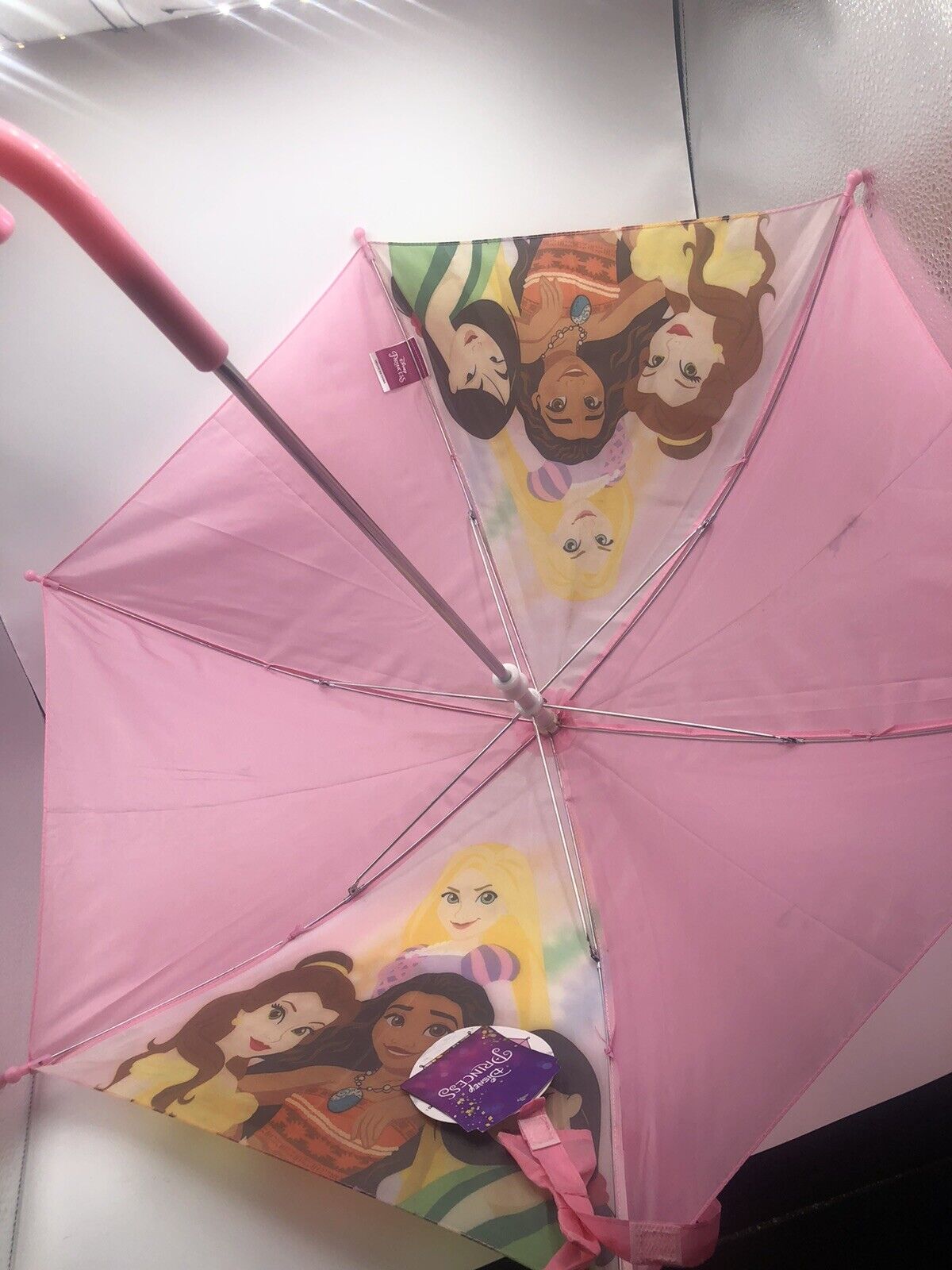 Disney Princess Youth Toddler Umbrella 27" Point To Point & 20" Long Handle