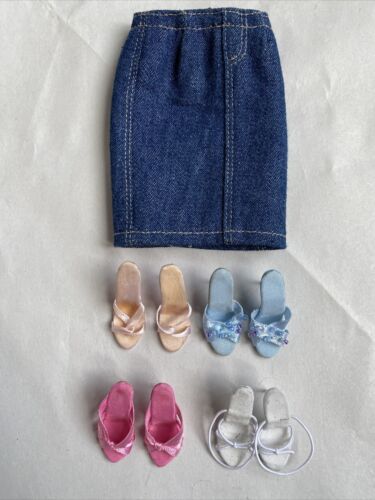 Tonner Tyler Wentworth  Blue Jean Skirt & 4 Pairs Shoes 16" Doll Clothes Outfit