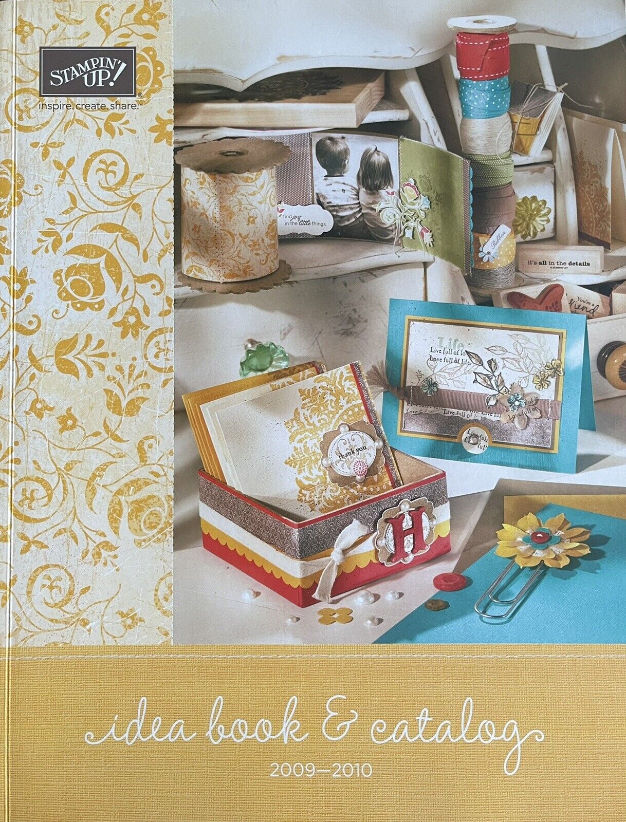 Stampin’ Up! Idea Book & Catalog 2009-2010 Rubber Stamps Scrapbooking Cardmaking