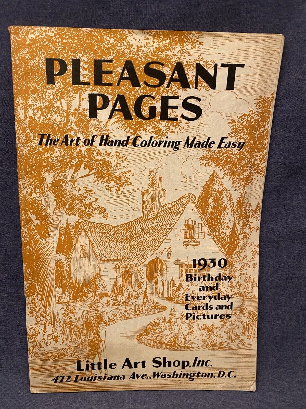 1930 Birthday Greeting Cards Catalogue Little Art Shop Pleasant Pages Hand Color
