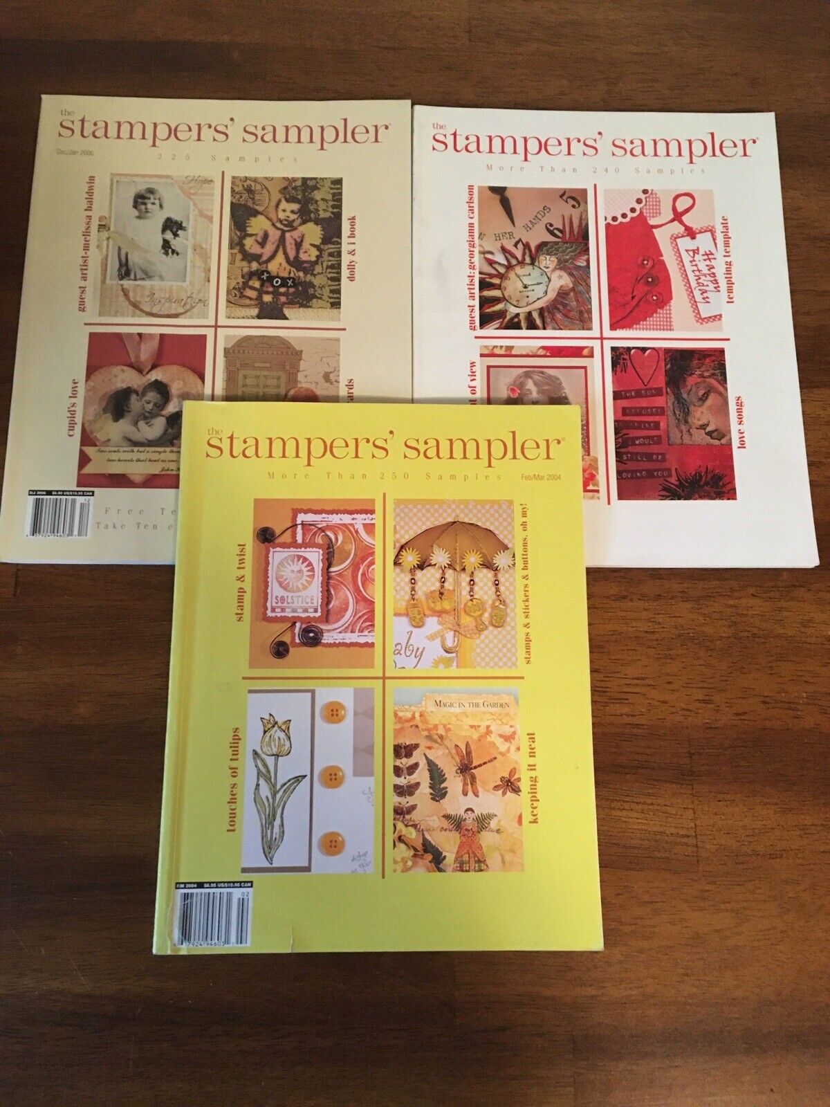 Lot Of 3 Vintage The Stampers’ Sampler- Magazine Feb/march 2004, Dec 2006, 2007