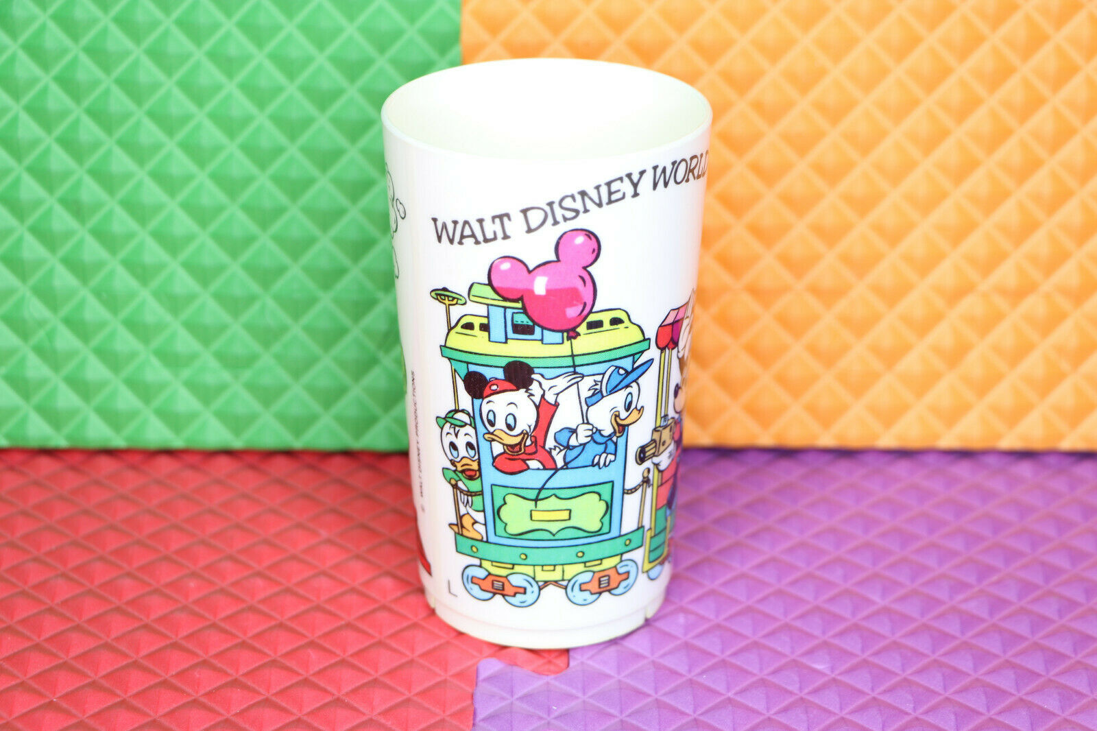 Vintage Walt Disney World Deka Plastics Inc Cup Made In Elizabeth Nj Usa