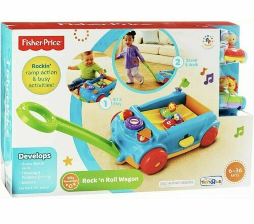 Fisher Price Silly Speedsters Rock N Roll Wagon New Baby Toy Stand Walk Play Sit
