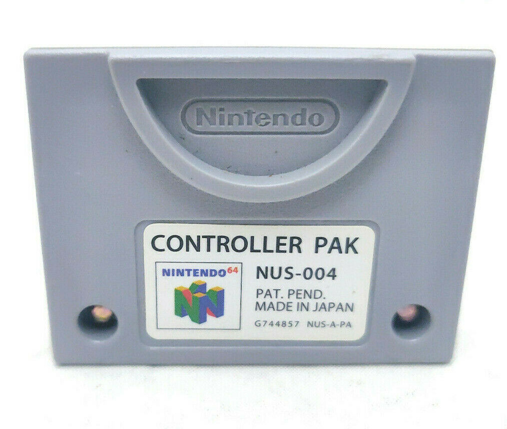 Nintendo 64 N64 Vintage Controller Pak Memory Card Nus-004 Oem Official Tested
