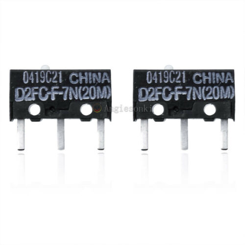 2x Omron Micro Switch Microswitch D2fc-f-7n(20m) For Apple Razer Logitech Mouse