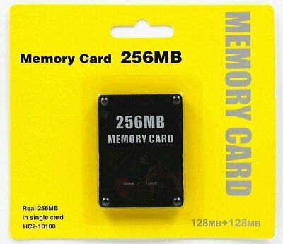 Ps2 Memory Card 256mb For Sony Playstation 2 Game Saves Pack High Speed Storage
