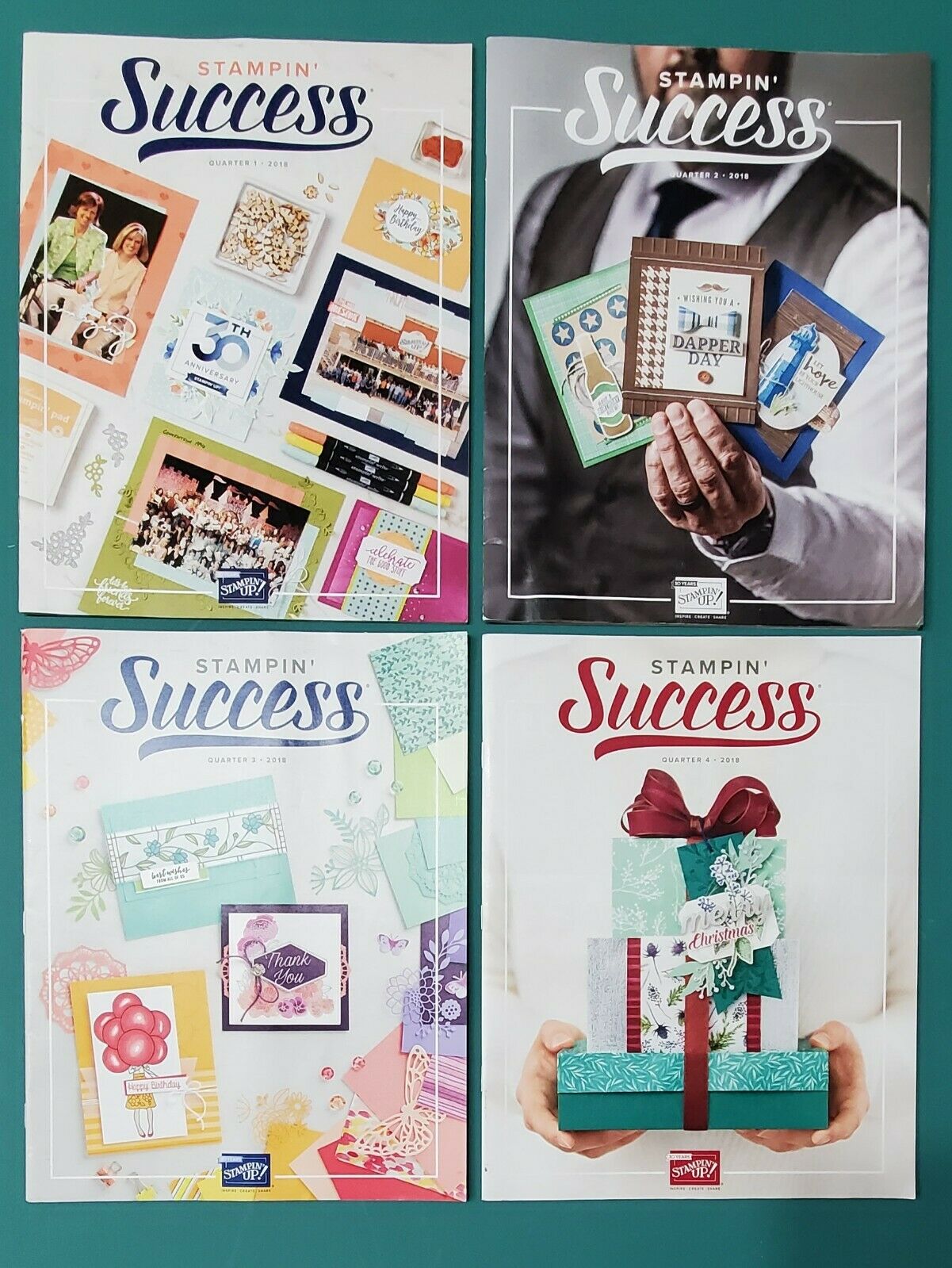 Stampin Up Lot - 4 Magazines From 2018 - Success Stamping Techniques Craft Ideas
