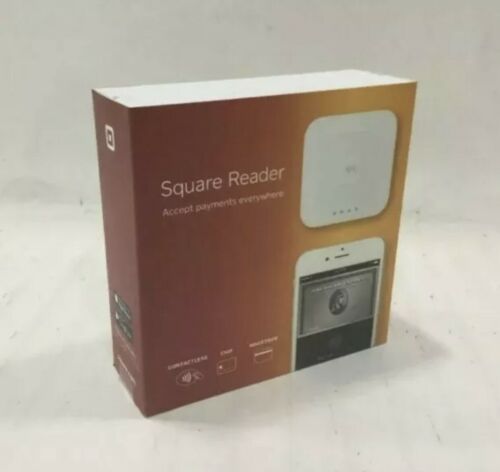 Brand New Square A-sku-0113 Contactless Credit Card And Chip Reader Bundle White