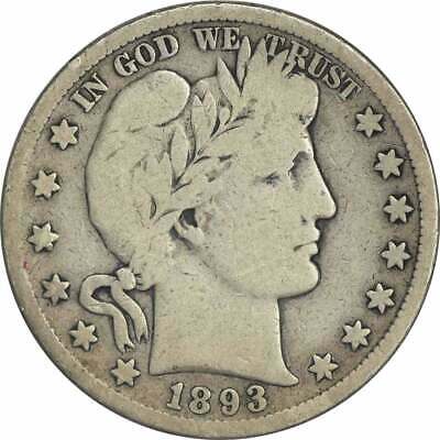 1893-s Barber Half Dollar, Vg, Uncertified