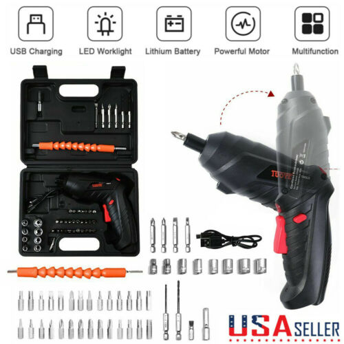 45-in-1 Rechargeable Wireless Cordless Electric Screwdriver Drill Set Power Tool