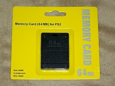 Brand New 64mb Memory Card For For Ps2 (sony Playstation 2)
