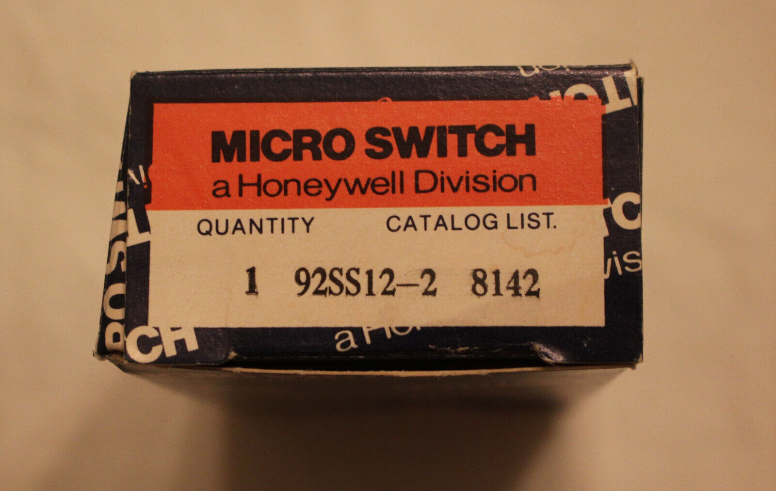 Nos Honeywell Micro Switch 92ss12-2