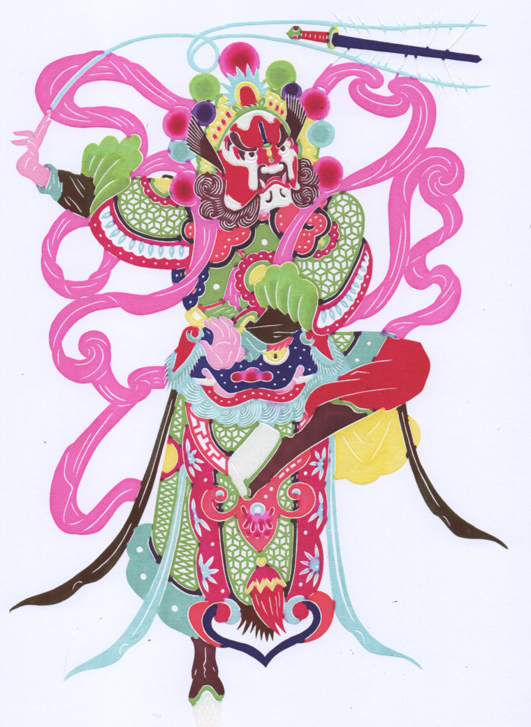 Large Paper Cuts Character #3 Of Monkey King Kidding Heaven Immortals (chen)