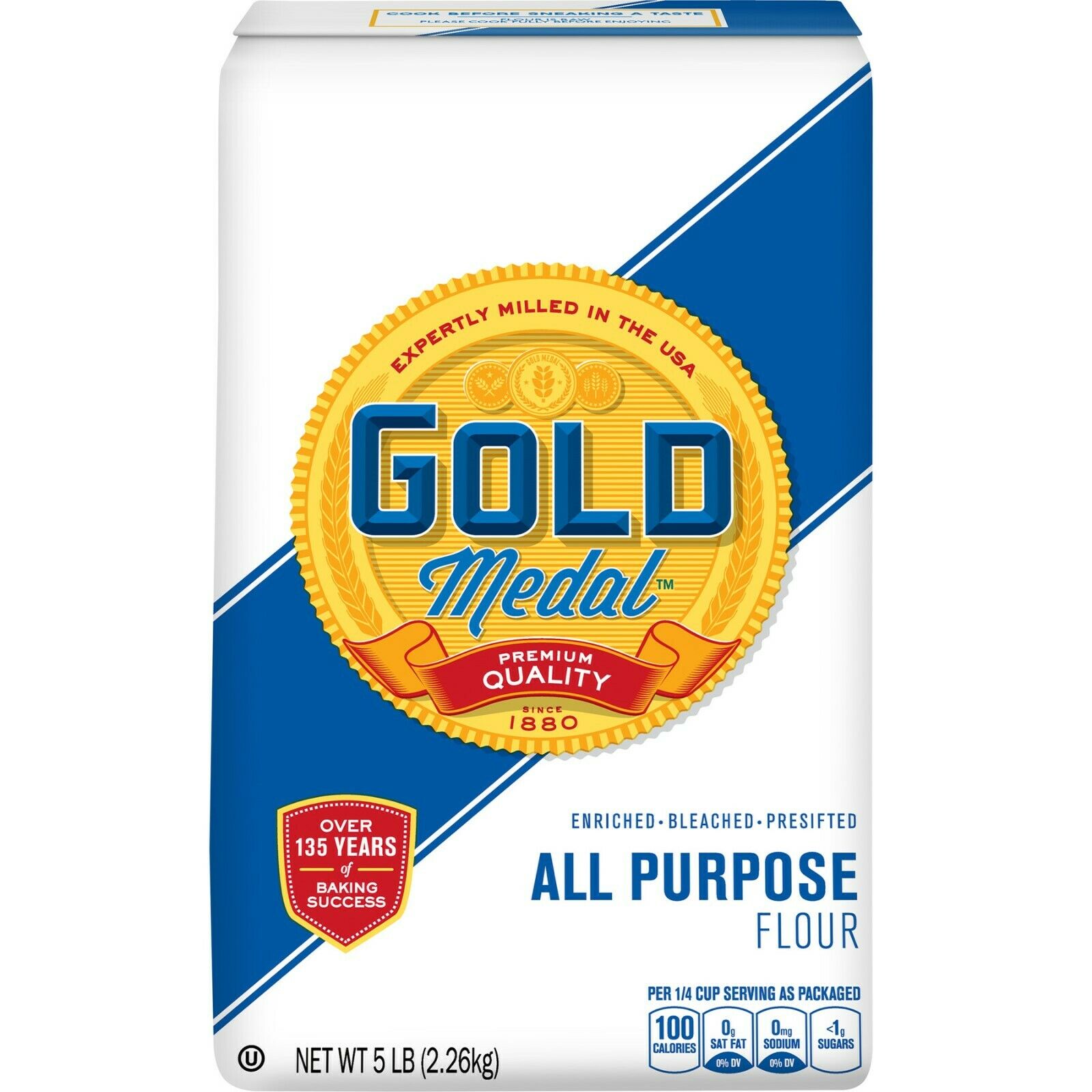 Gold Medal All Purpose Flour ( Two 5 Lb. Bags ) Fast Same Day Shipping !!!