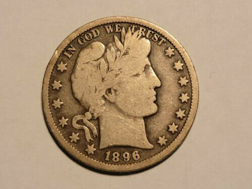 1896-o Barber Half Dollar, Better Date New Orleans Issue