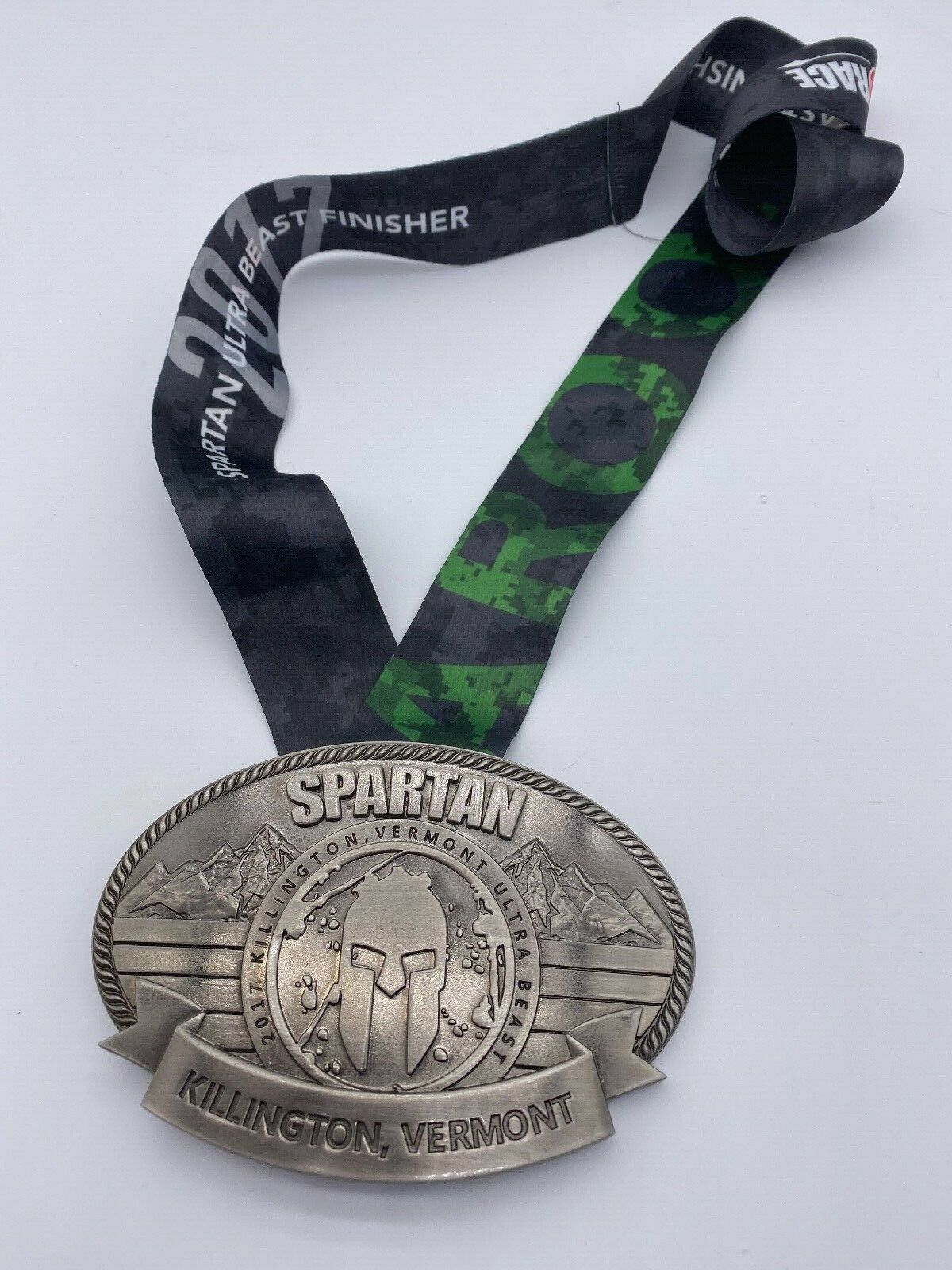 Rare 2017 Spartan Race Killington Ultra Beast Medal No Wedge