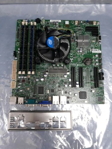Supermicro Server Board X9scl With Xeon E3-1230(3.3ghz), 16gb Ram, & I/o Shield