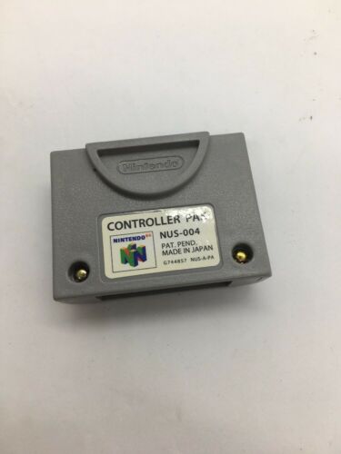 N64 Controller Pak Nus-004 Oem Official Nintendo 64 Memory Card - Tested & Works