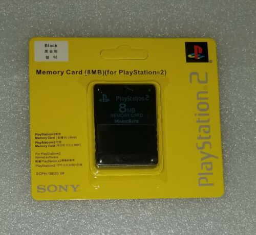 Memory Card For Sony Playstation 2 Ps2 Brand New & Factory Sealed 8mb
