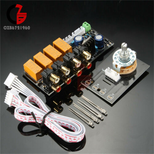 Audio Input Signal Selector Relay Board/signal Switching Amplifier Board + Rca