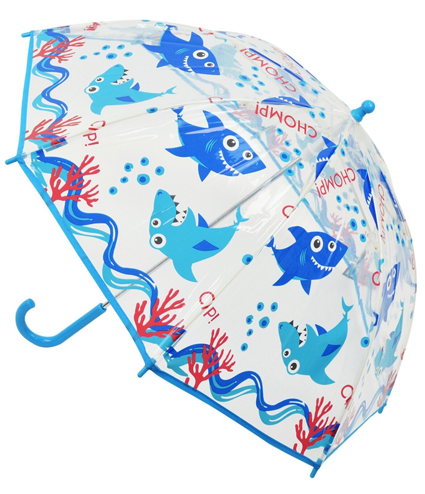 Childrens Kids Umbrella Brolly Gift Cute Novelty Birthday Flamingo Baby Sharks