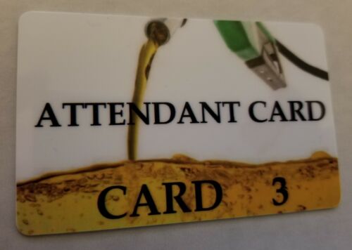Replacement Attendant Cards, Verifone  - Pack Of 10 Cards - Made To Order