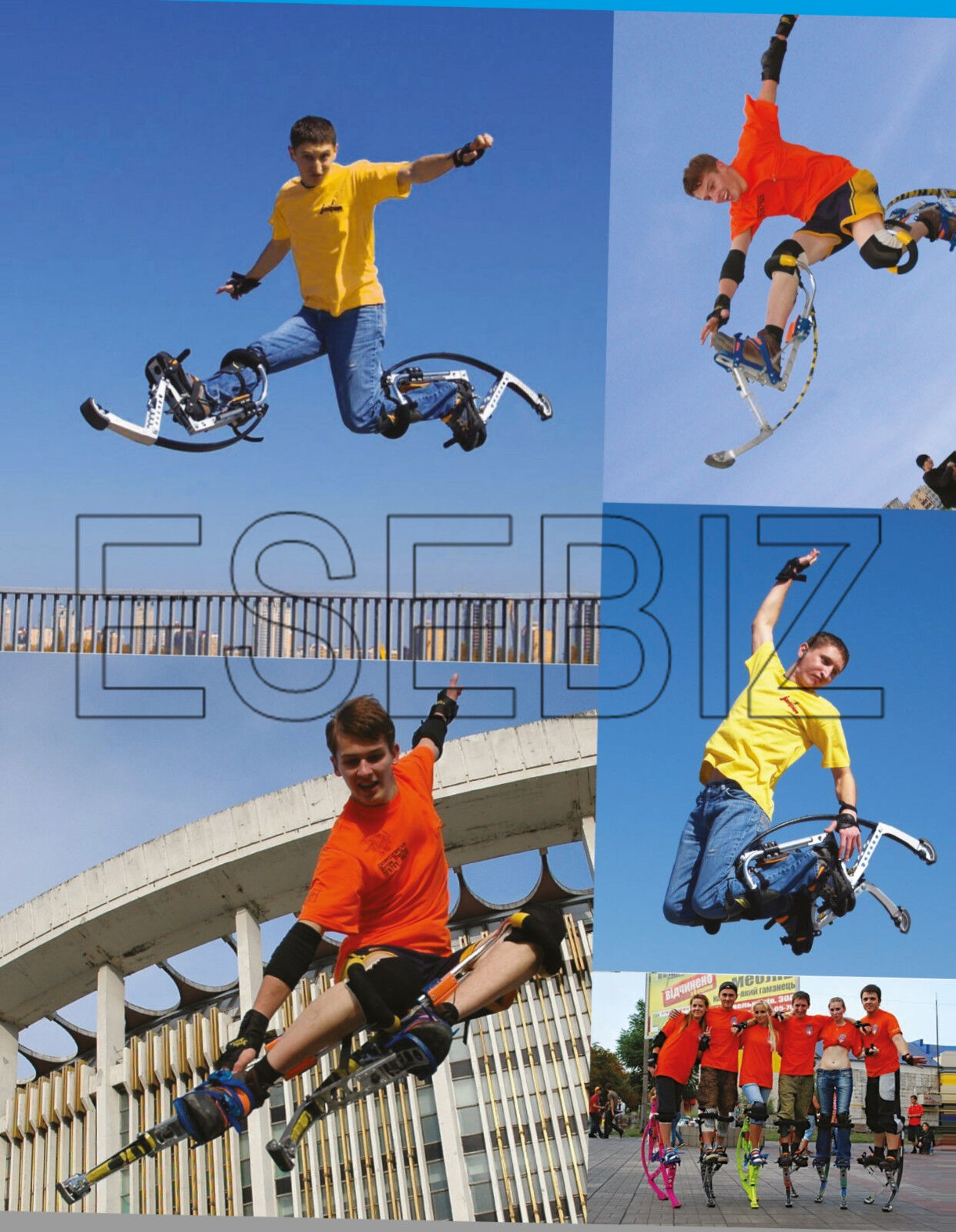 Men Kangaroo Bouncing Shoes Jumping Stilts Fitnessexercise 200-242 Lbs Black