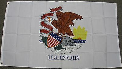 3x5 Illinois State Flag Il Flags States New Usa Us F242