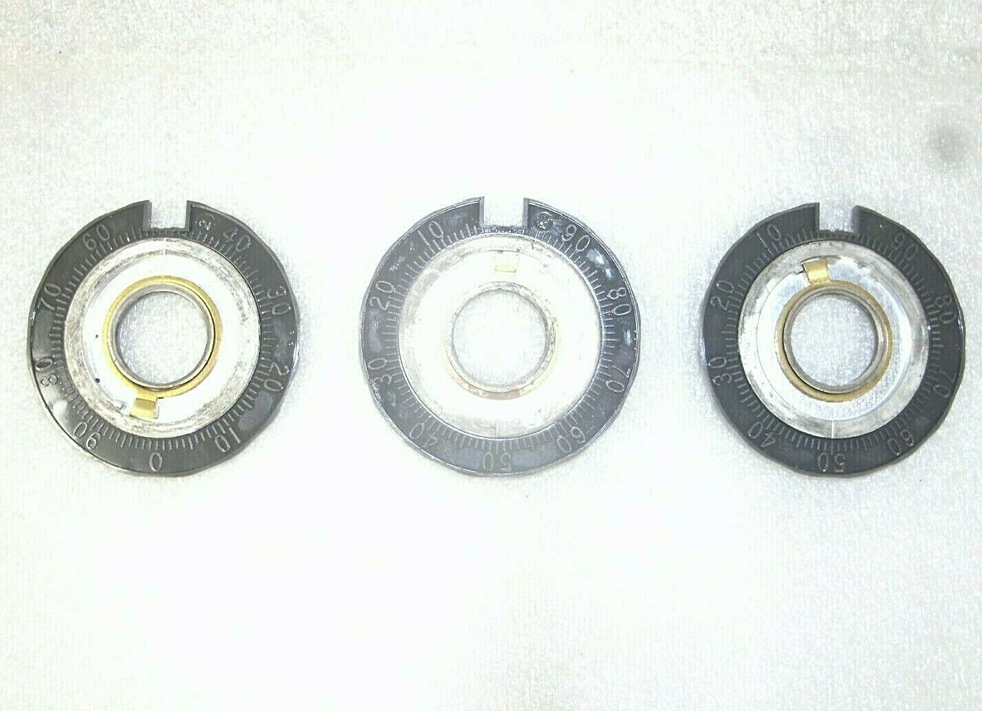 Vintage Lot Of 3 Mosler X-ray Proof Wheels For Bp800 Wheel Pack-new-safe Tech