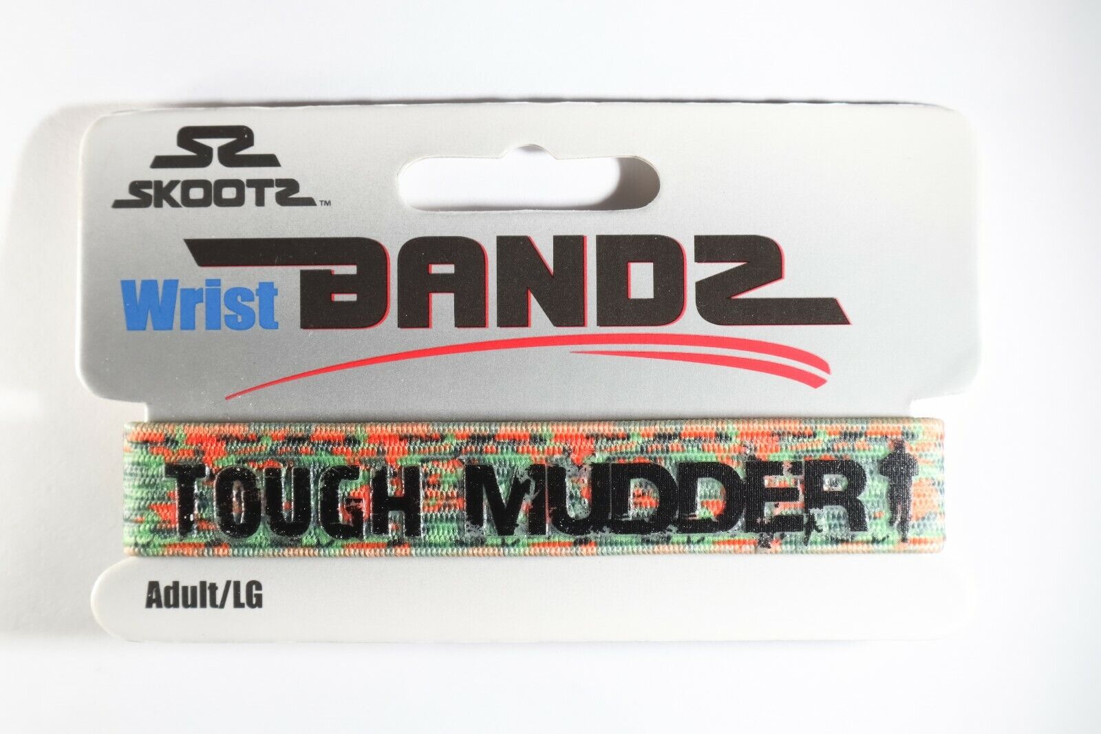 Tough Mudder Challenge Camo Wrist Bandz By Skootz Adult Size Large Workout Band