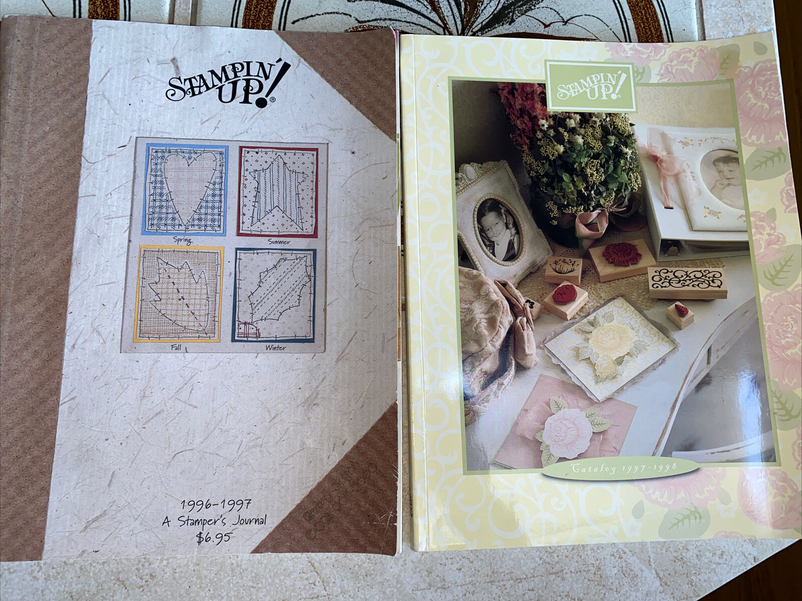 Stampin' Up! Idea Books And Catalogs 1996-97 1997-98 Scrapbook