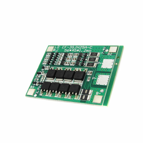3s 12.6v 25a 18650 Li-ion Lithium Battery Bms Protection Pcb Board With Balance