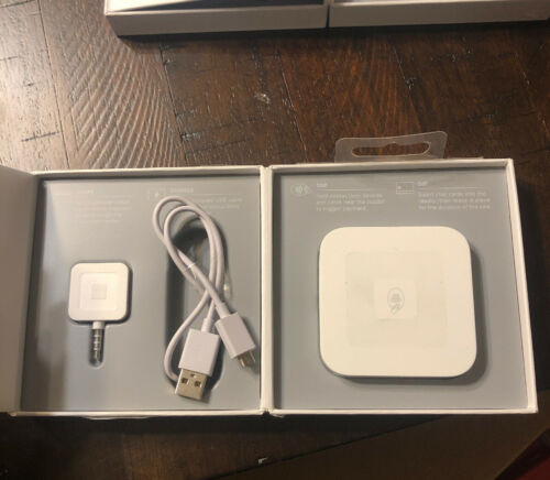 Used Square A-sku-0113 Contactless Credit Card And Chip Reader Bundle White