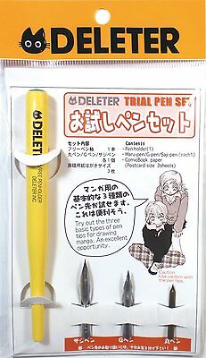 Deleter Trail Pen Set  Pen Holder G-pen Manga Comics