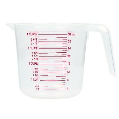 4-cup Plastic Measuring Cup, Cup, Oz, Millimeter Free Shipping In Box Not Mailer