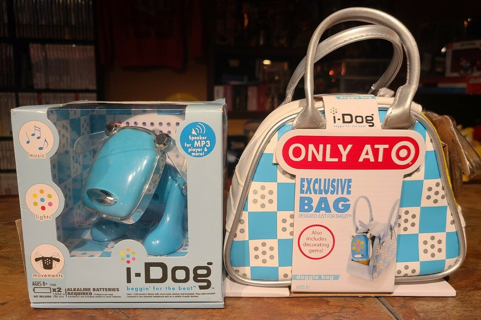I-dog Mp3 Music Speaker Interactive Hasbro Tiger 2007. Only At Target With Bag