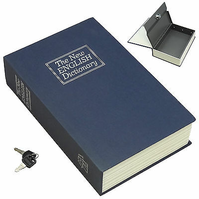 New Navy Creative Key Lock Dictionary Book Hidden Safe Hide Cash Stuffs (small S