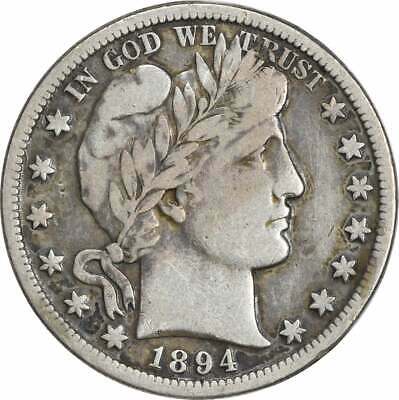 1894-s Barber Silver Half Dollar F Uncertified