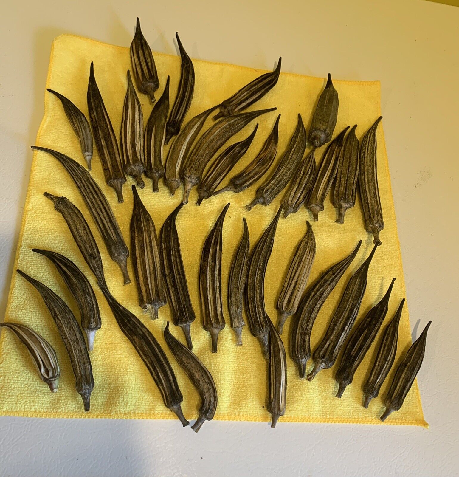 36 Pieces Dried Okra Pods Great For Arts And Crafts Or Floral Decorating