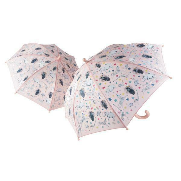 Floss & Rock Colour Changing Umbrella Party Animals Kids Girls Gift Brolly Rain