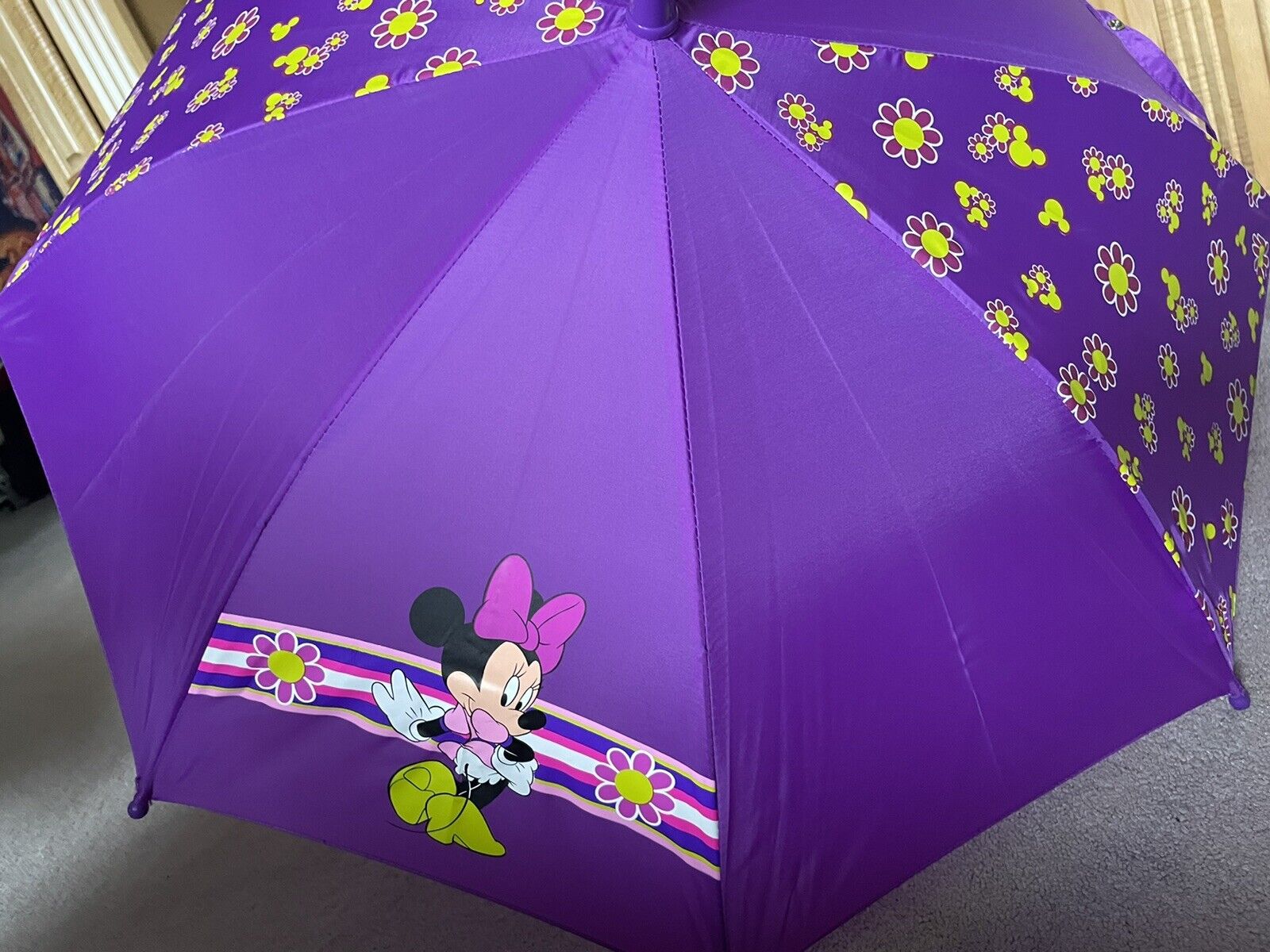 Kids Purple Minnie Mouse 26in Umbrella