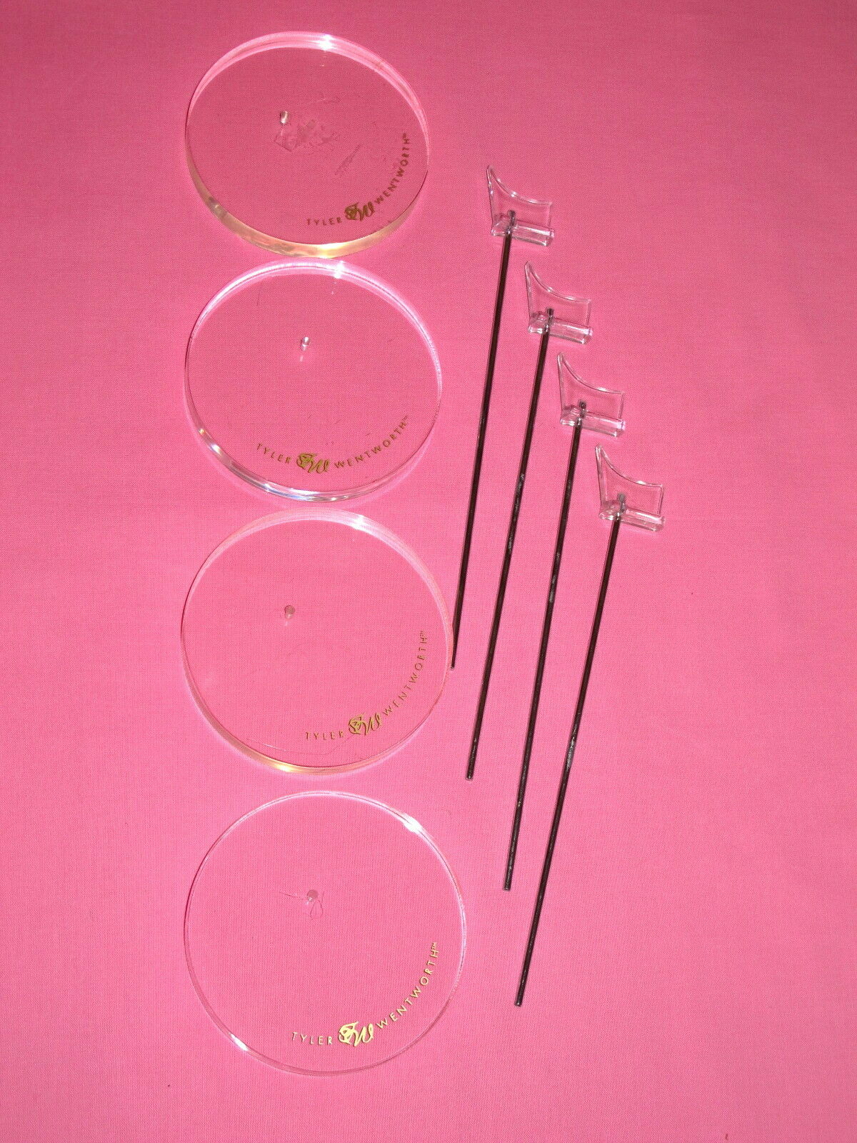 Tonner - Lot Of 4 Clear Acrylic Tyler Wentworth 16" Fashion Doll Stands
