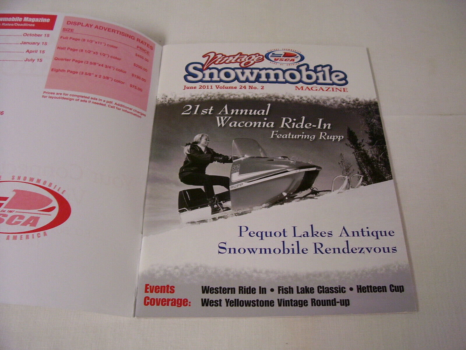 Vsca Vintage Snowmobile Magazine June 2011 Arctic Cat Ski-doo Rupp Polaris