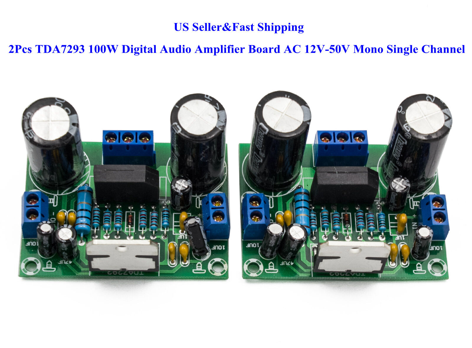 2pcs Tda7293 100w Digital Audio Amplifier Board Ac 12v-50v Mono Single Channel