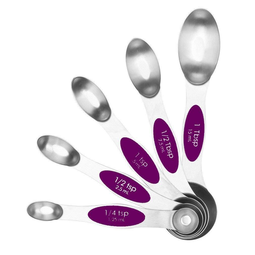Magnetic Measuring Spoons Stainless Steel Great Quality Heavy Duty Teaspoons