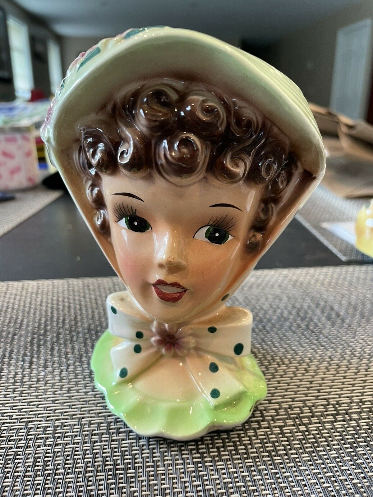 Vintage Woman Head Vase
