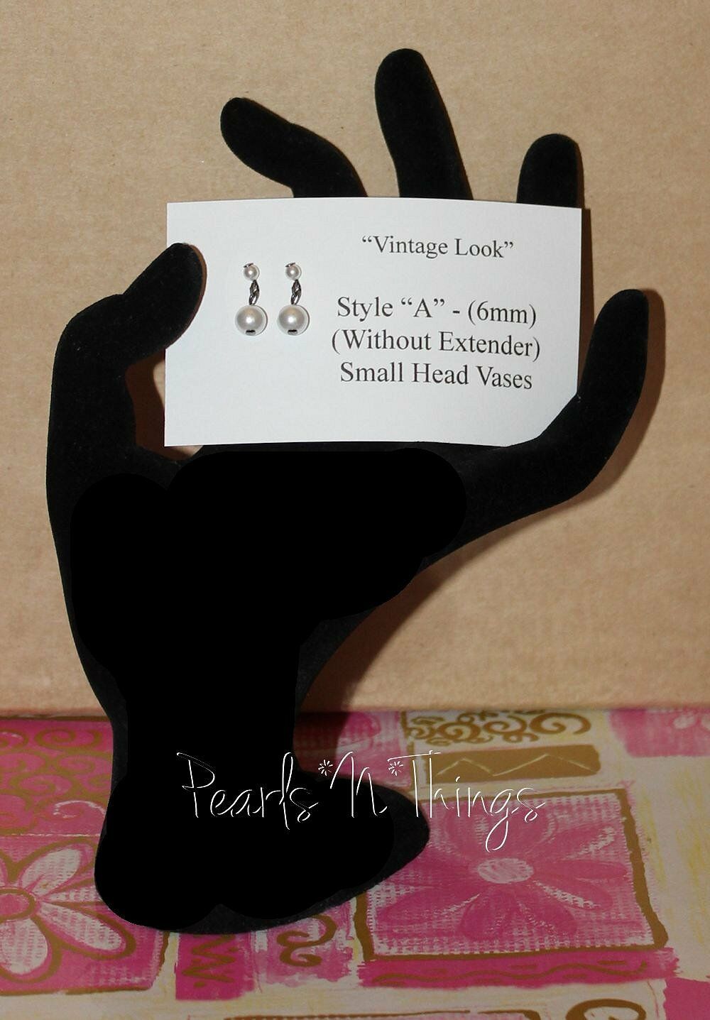 "style A" Replacement Headvase Head Vase Earrings *vintage Look* By The Pair!!!
